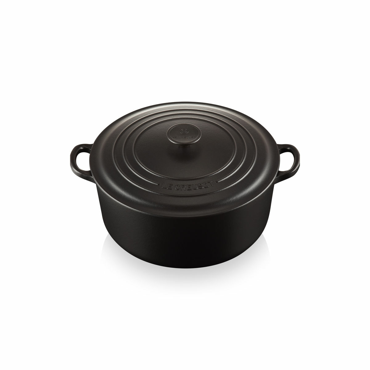 Cocotte ronde 20cm en fonte émaillée noire