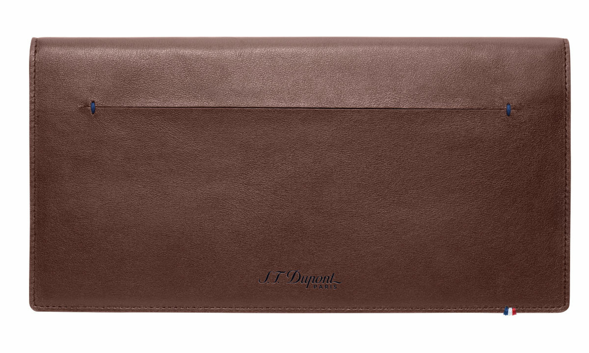 Organizer plat Line D Slim marron-bleu