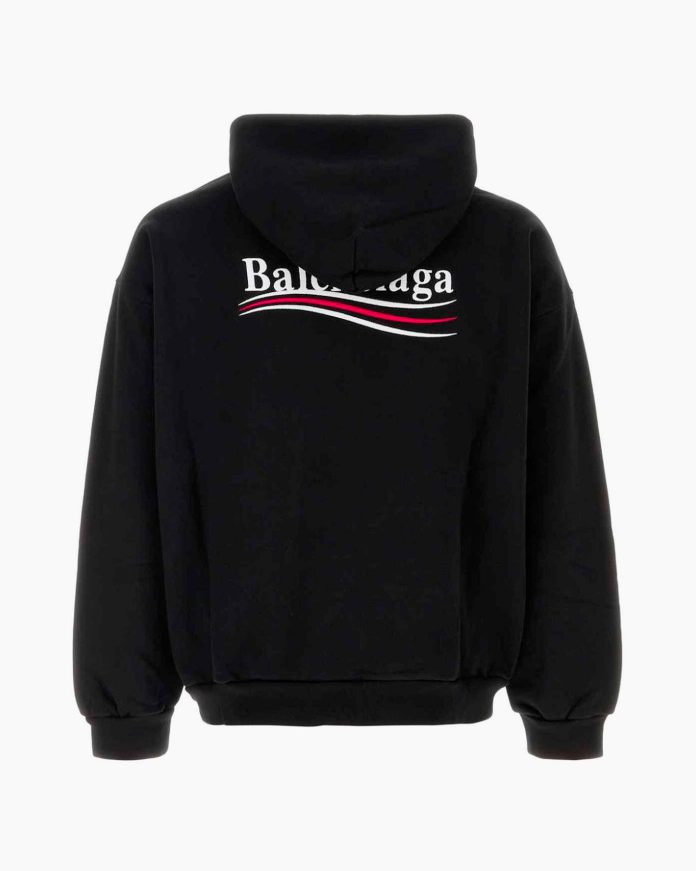 Balenciaga Hoodie - Political Campaign Medium Fit - Black