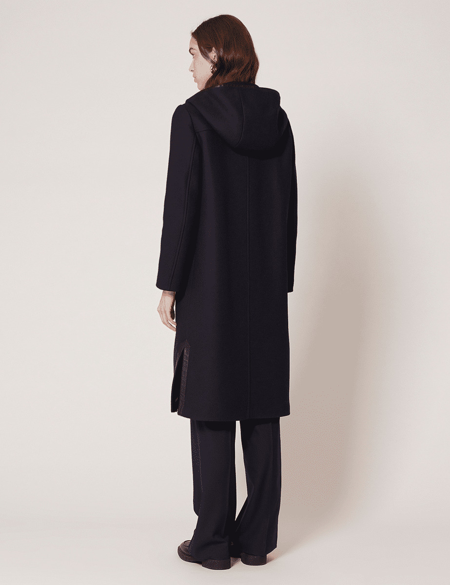 Duffle-coat Misao-Manteau long marine