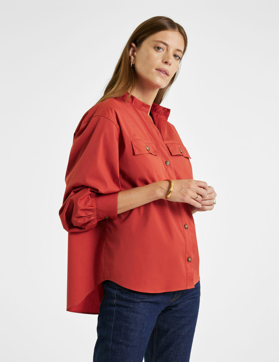 Chemise oversize Eloïse terracotta