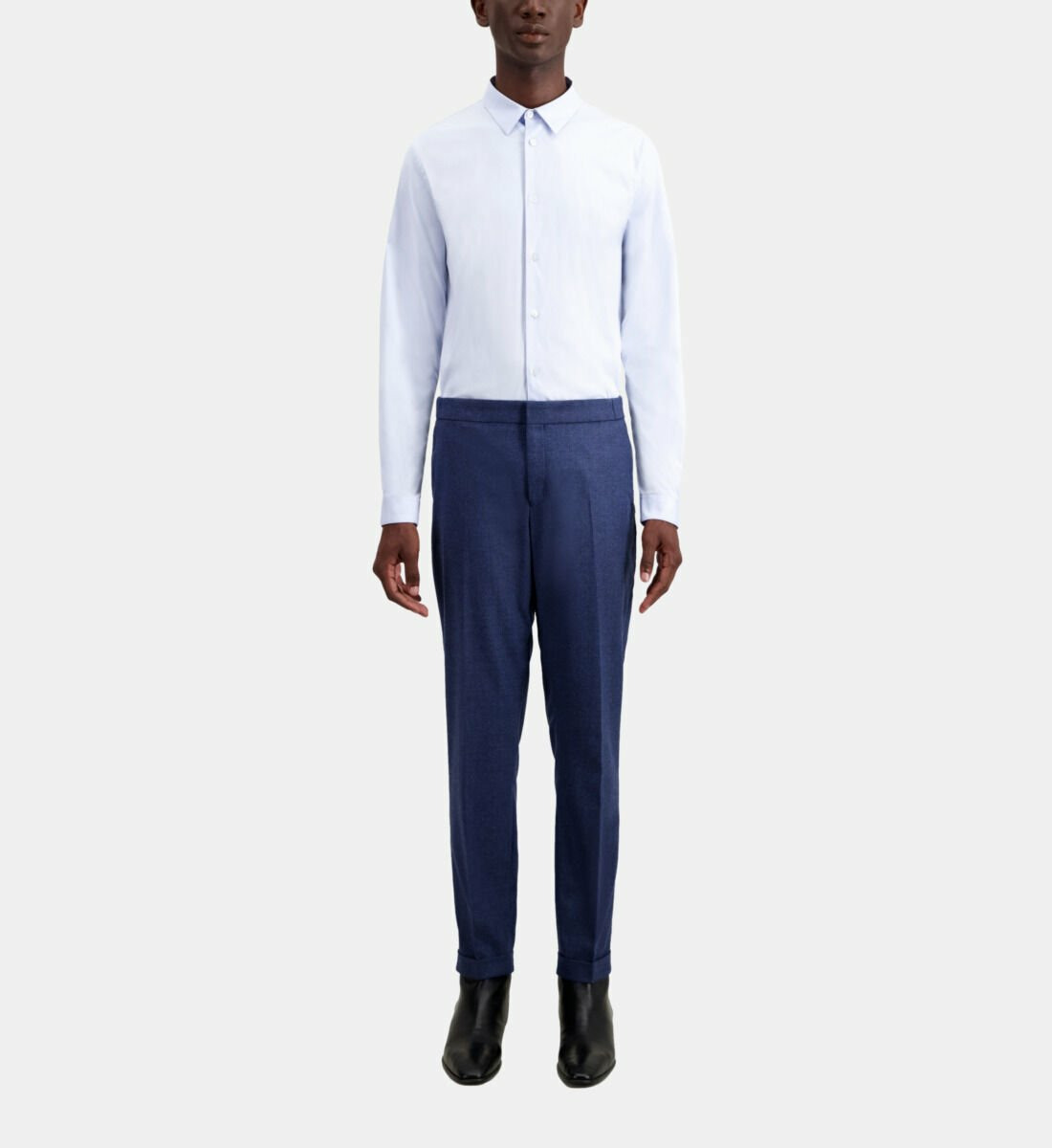 Pantalon De Costume Semi-Elastique En Flanelle Homme