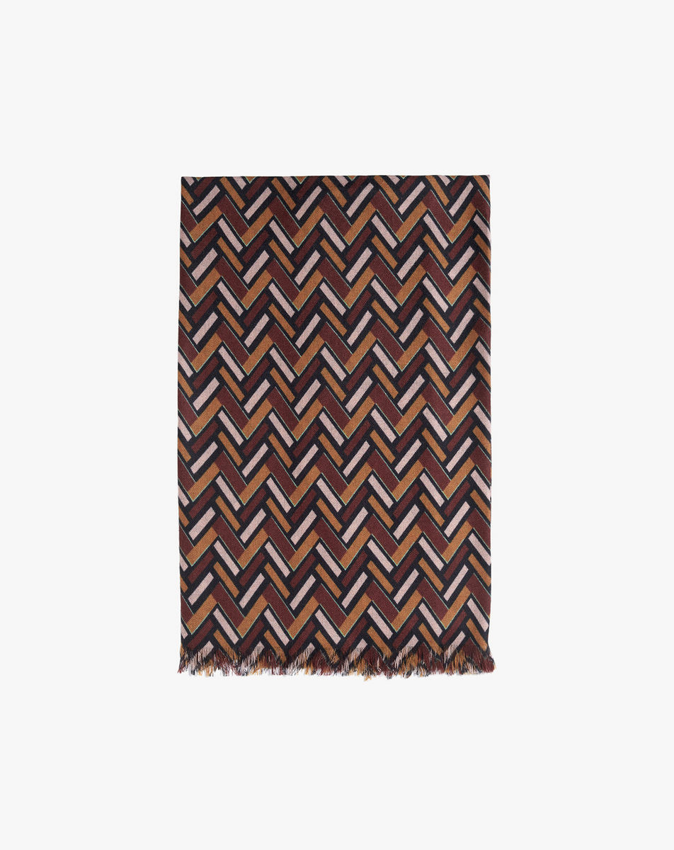 Étole imprimé chevrons 180 cm x 85 cm - Accessoire - MULTICOLORIS