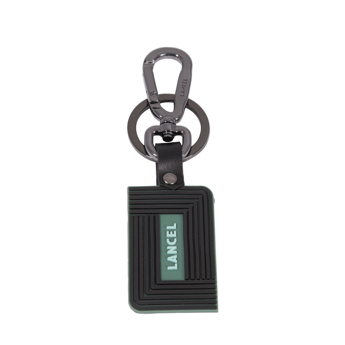 Victor De Lancel - Porte-Cles Double L Rubber - Noir