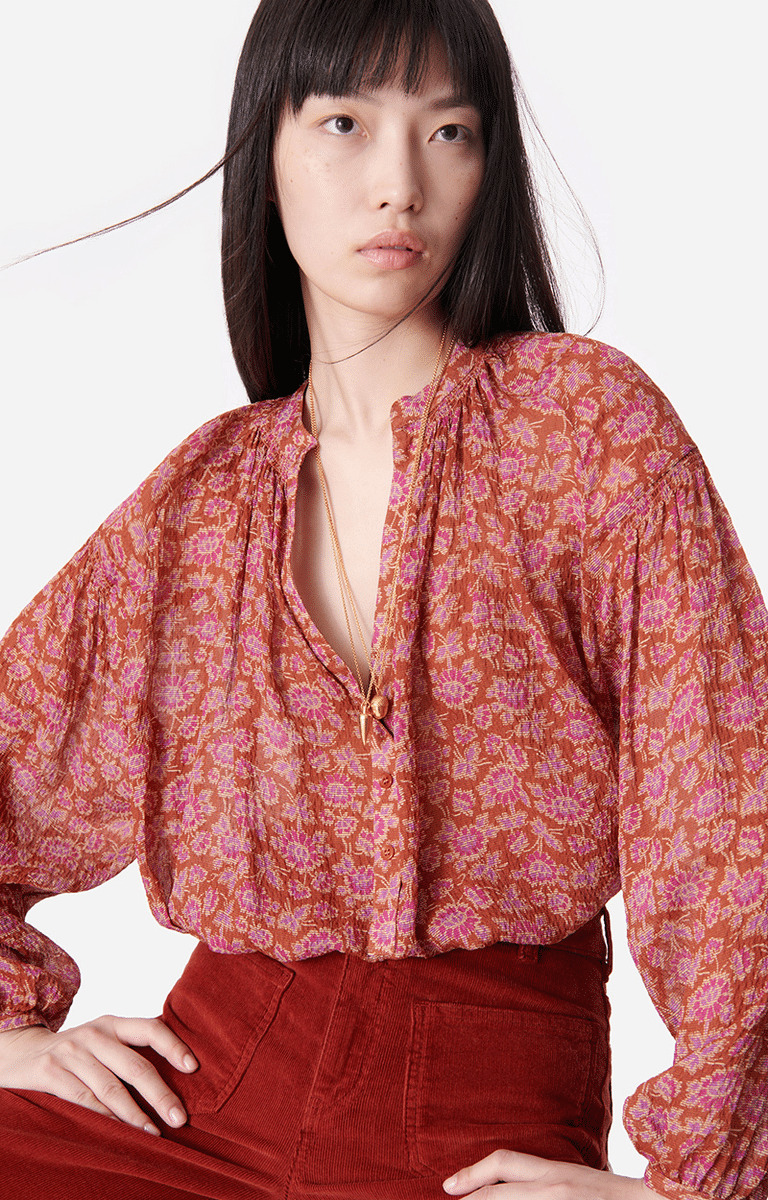 Blouse Nipoa En Viscose & Soie