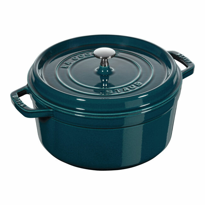 Cocotte 28 cm, Rond(e), Blue La-Mer, Fonte, second choix