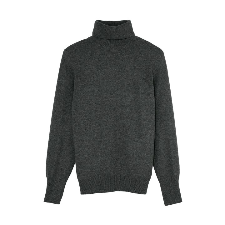 Pull col roulé classique - Homme - ANTHRACITE