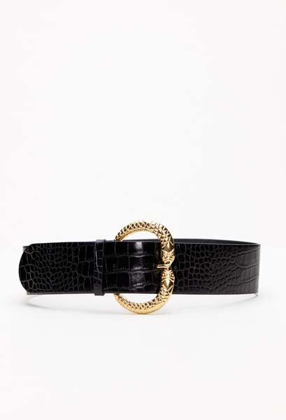 Ceinture noire cuir