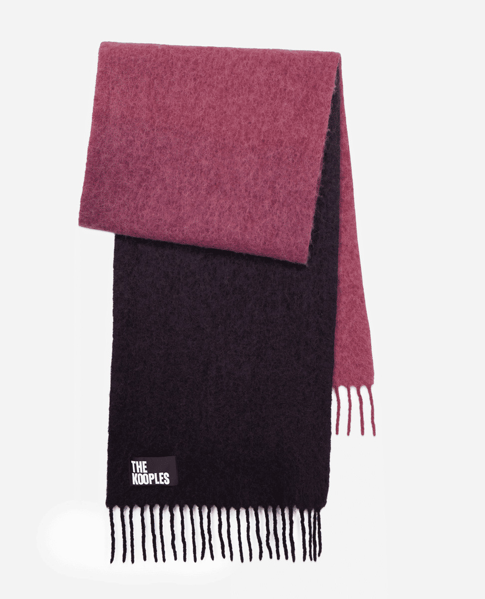 Tie And Die Scarf With Fringes