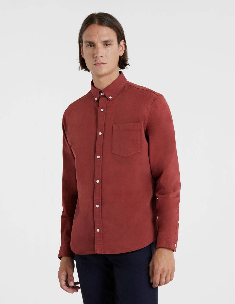 Chemise Gabriel terracotta