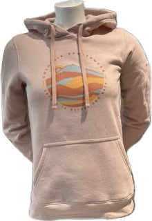 Hawkins Cliff Graphic Hoodie Femme Rose