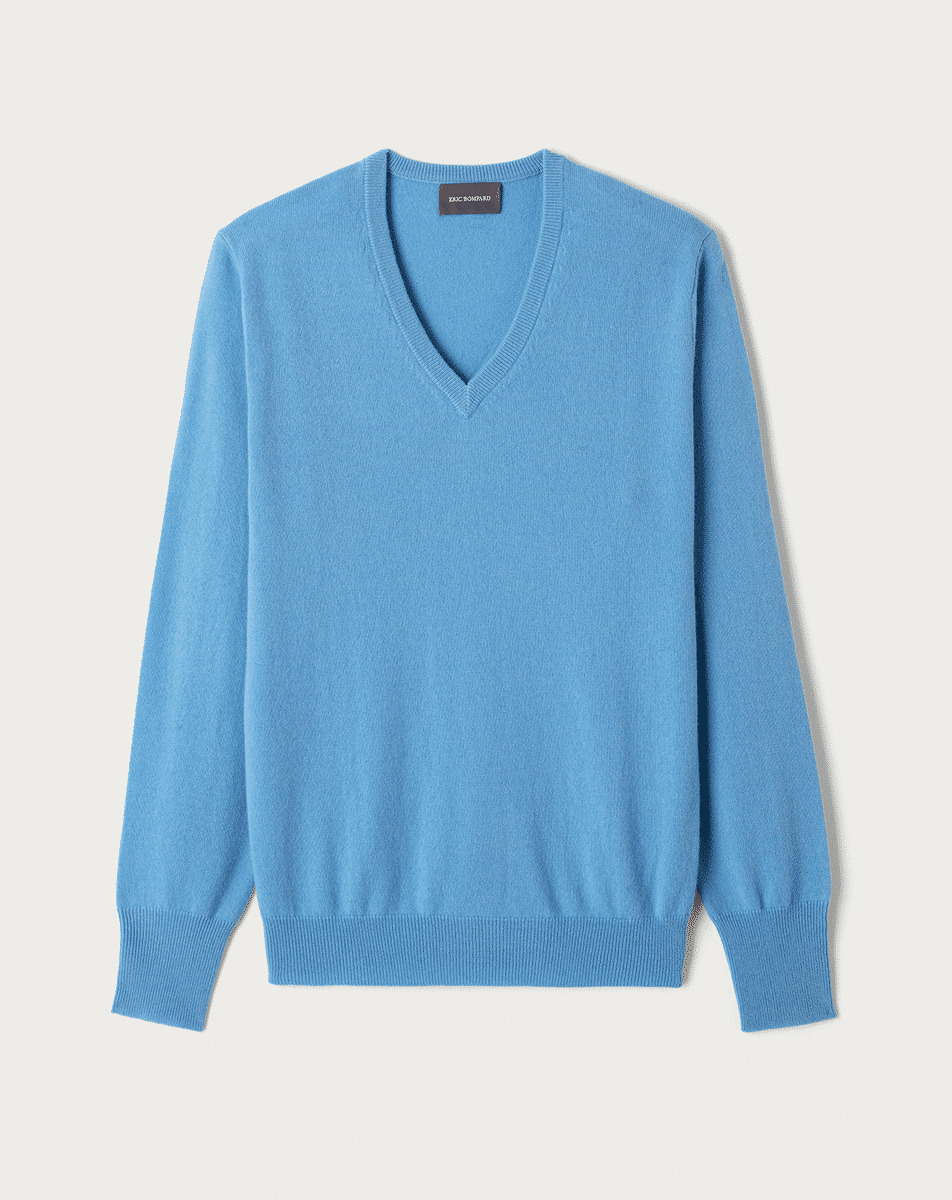 Pull col V classique - Homme - AQUA