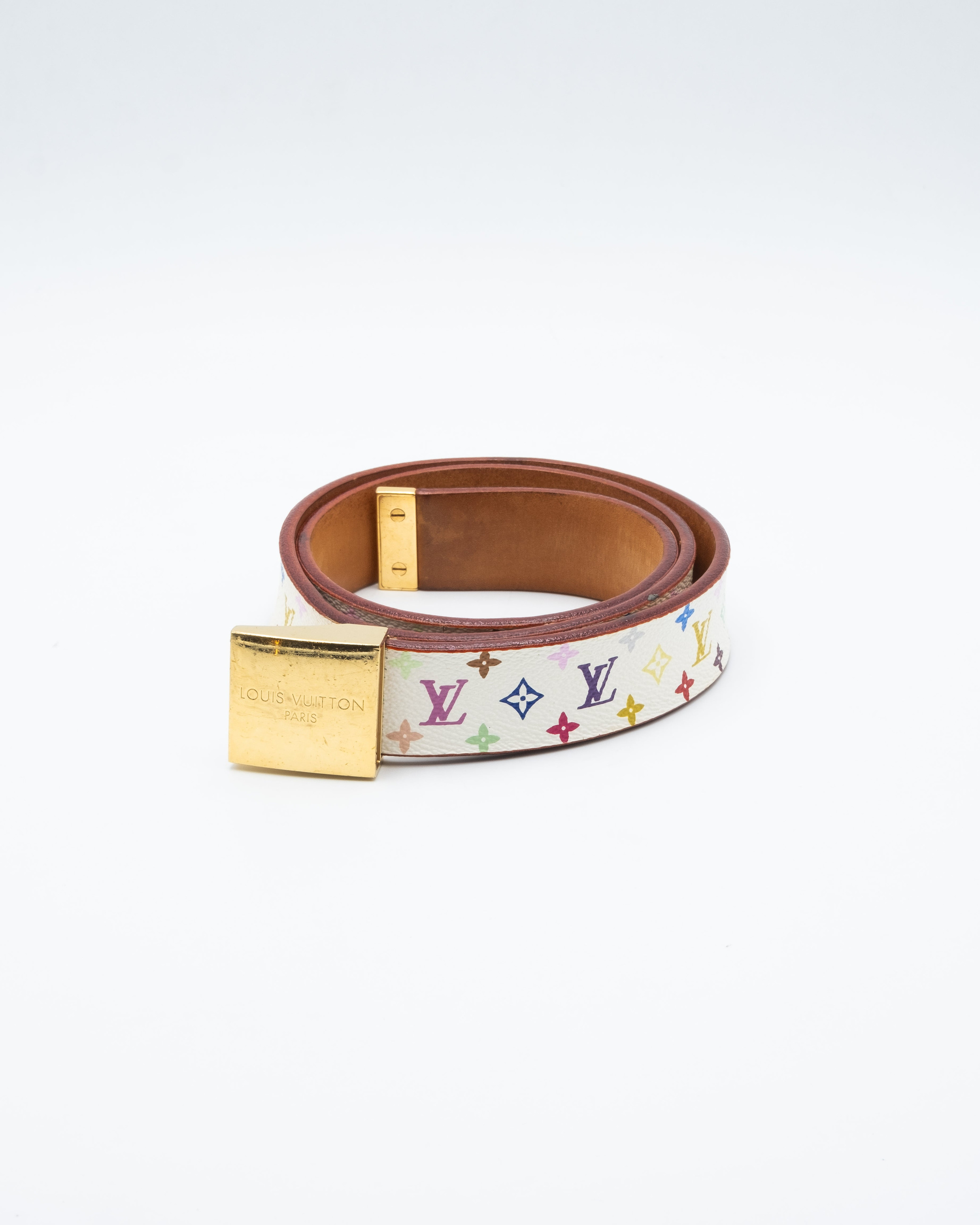 Ceinture - Monogram Carre Belt - White