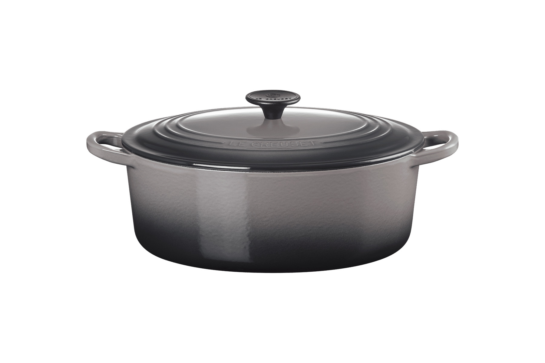 Cocotte ovale 29cm en fonte émaillée flint