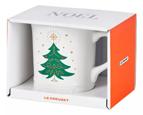 Mug 400ml blanc Sapin de Noël en céramique