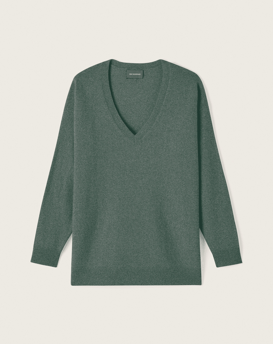 Pull V ample - Femme - VERT RIVAGE