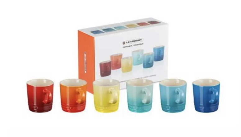 Set de 6 tasses espresso 100ml rainbow