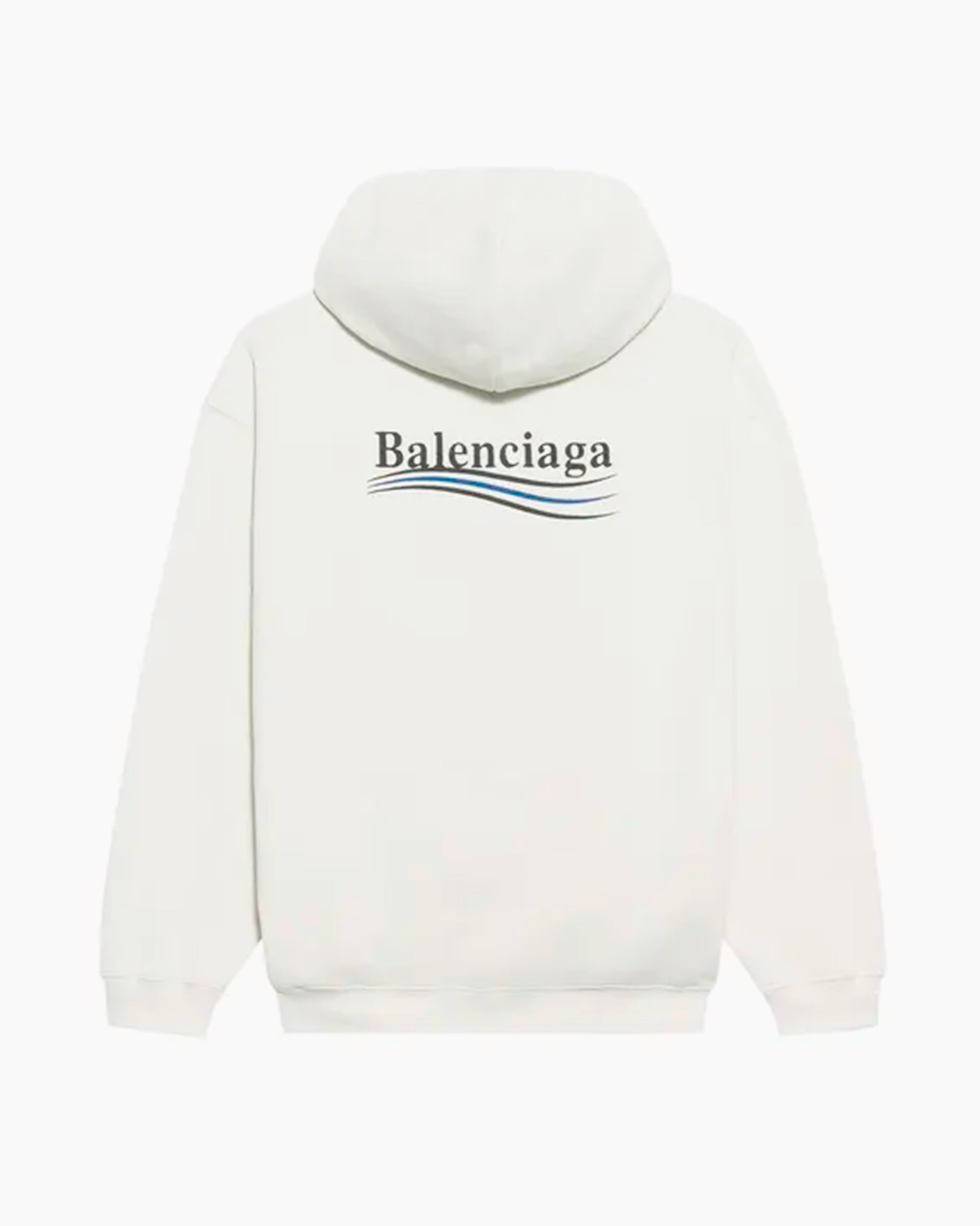 Balenciaga Hoodie - Political Campaign Medium Fit - White