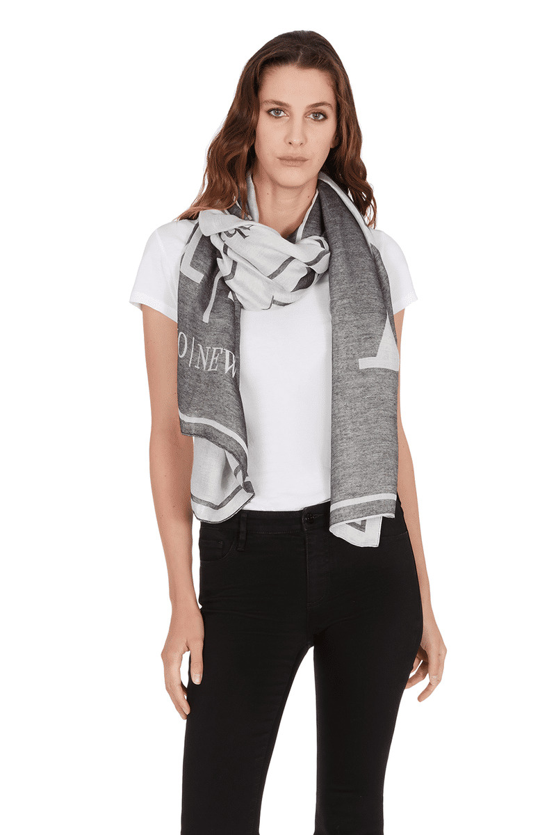 Foulard Femme - Noir/Blanc