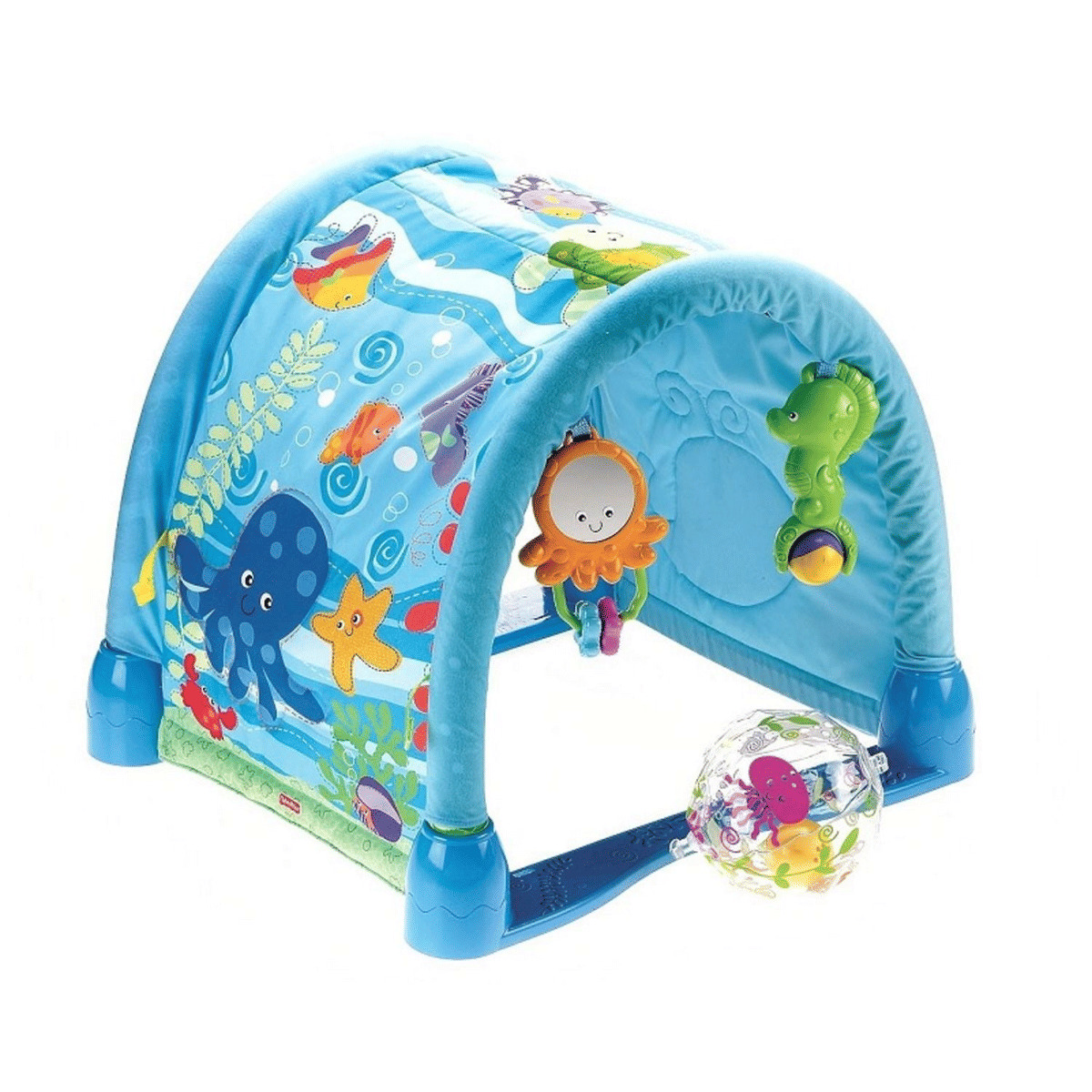 Fisher-Price - Tapis d'eveil evolutif - Bleu - Avec arche - Effets sonores