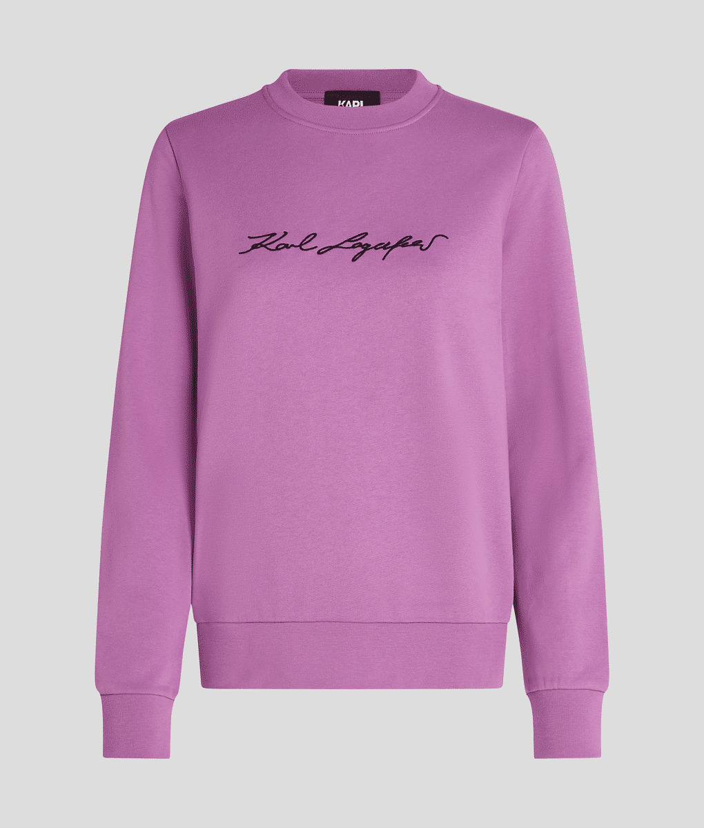 TONAL SIGNATURE EMBROIDERY SWEAT FEMME