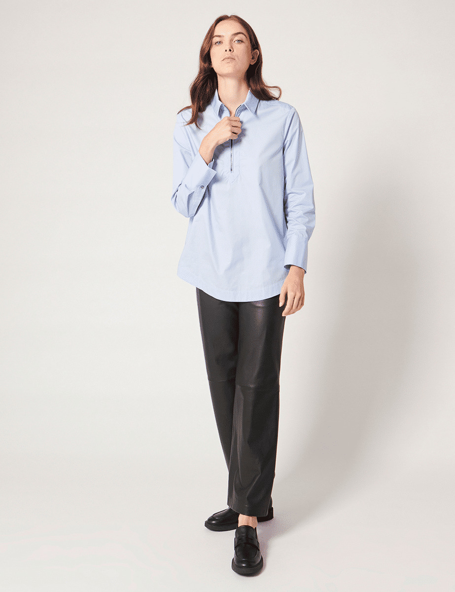 Chemise Corinna-Chemise droite bleu