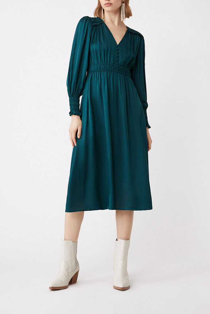 ROBE CARMEN BLEU CANARD