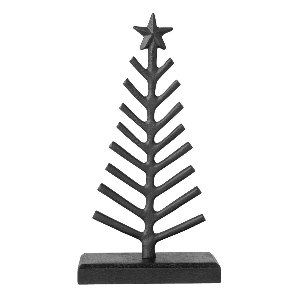 Black XMAS petit sapin 16 x 25 cm