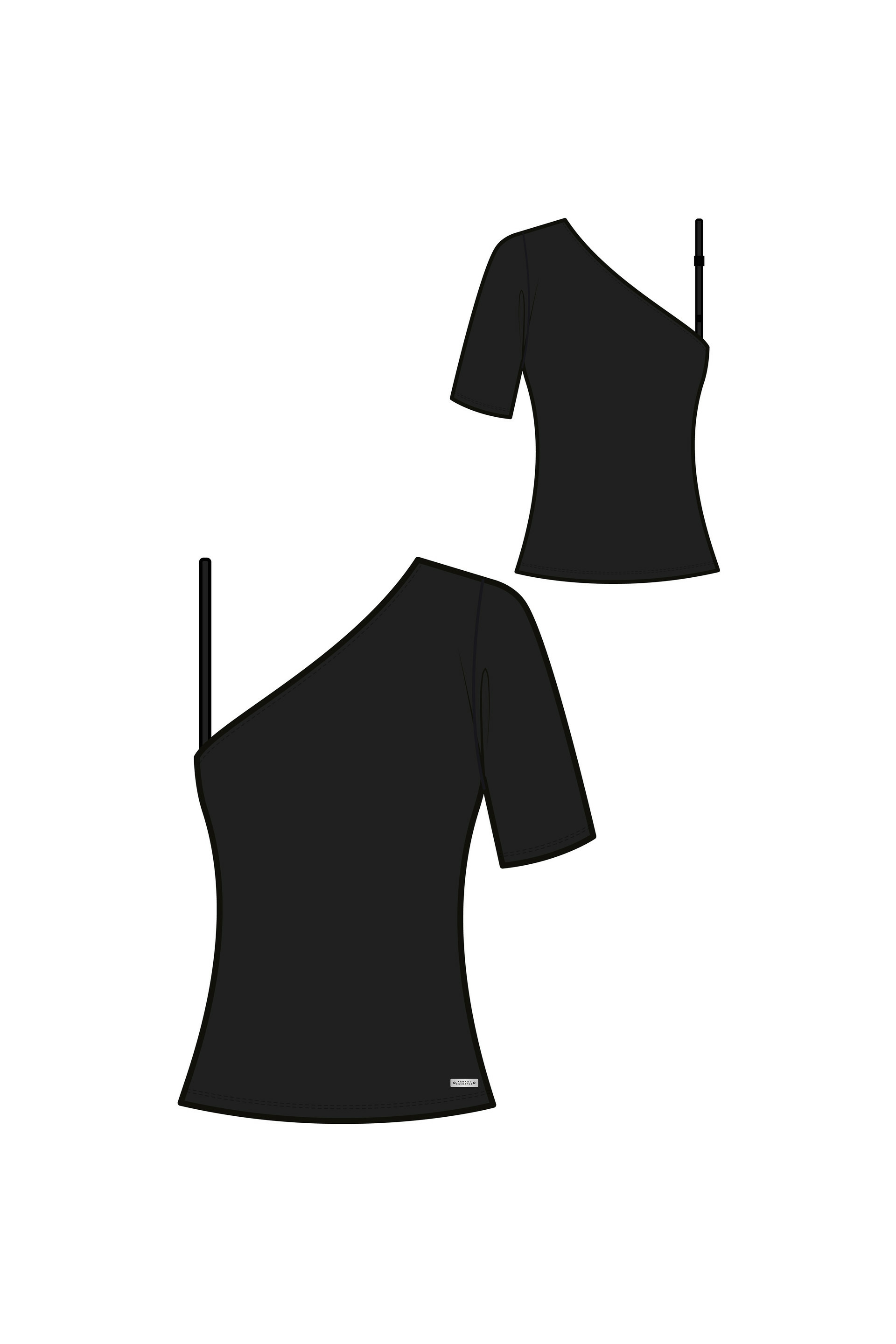 Top Jersey-Noir