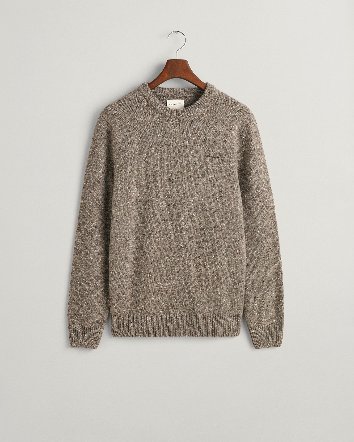 Wool Nepps Crew Neck Sweater