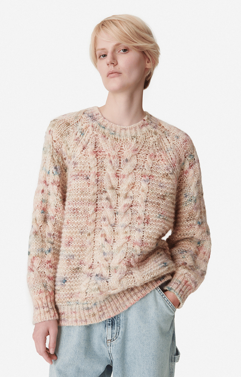 Pull Bergamote En Alpaga, Coton et Laine