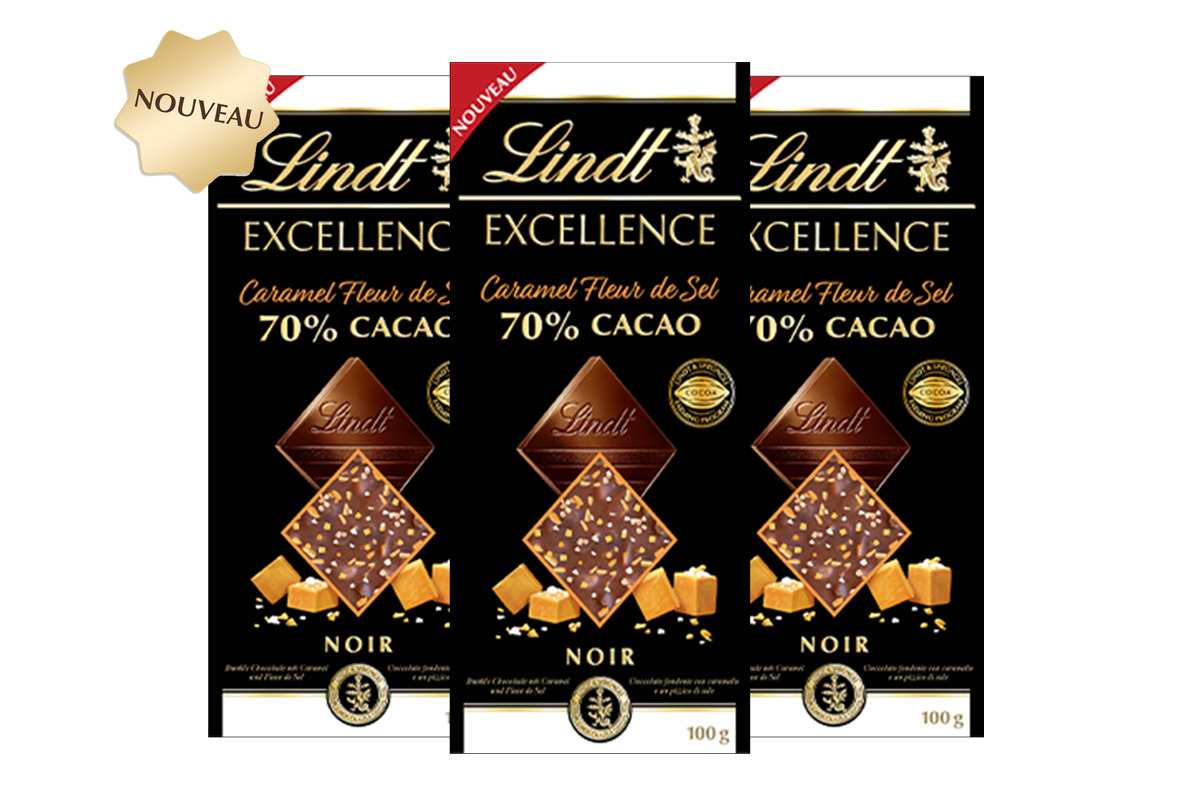 X3 Tablettes Excellence 70% Caramel Fleur De Sel 100G