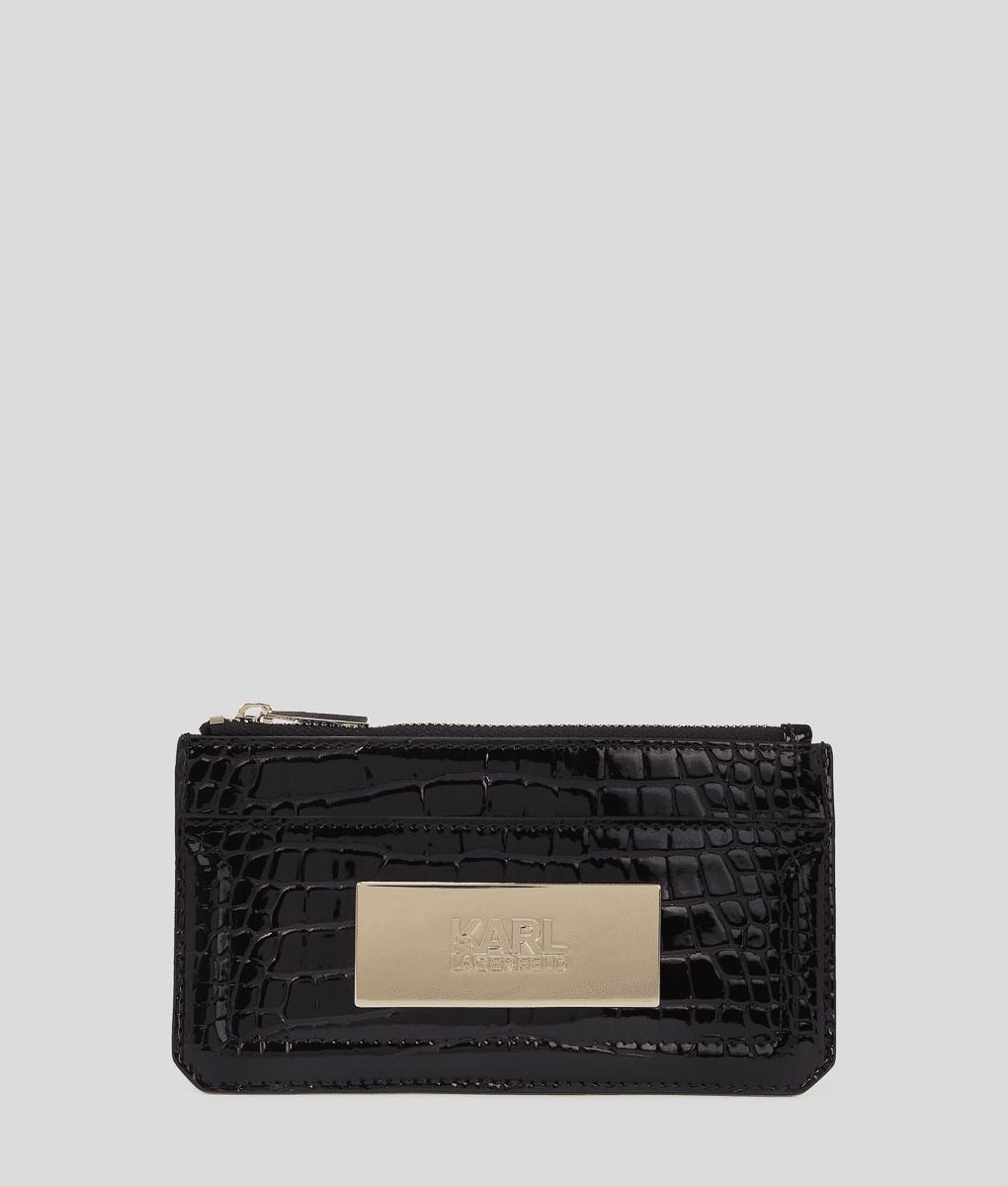 K/MAU CROCO CARDHOLDER