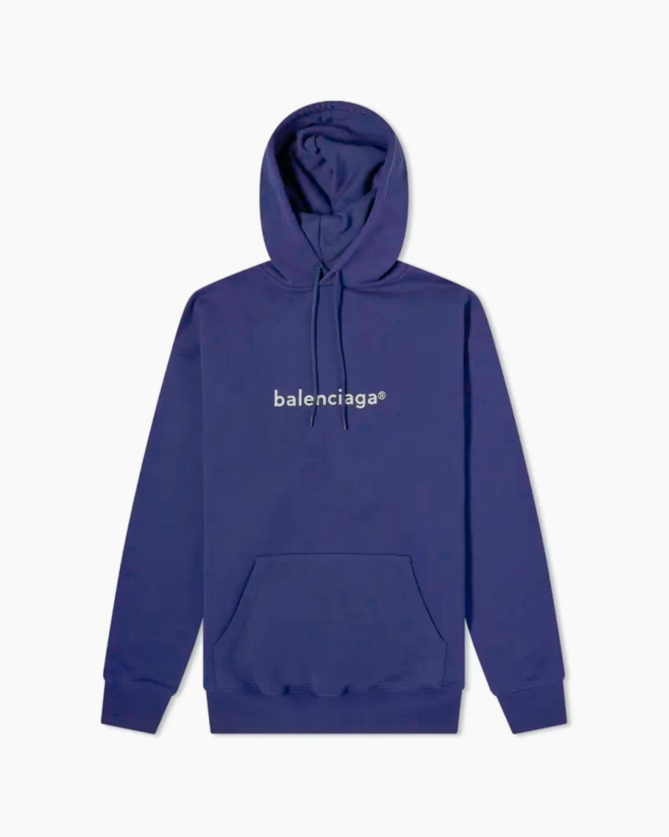 Balenciaga Hoodie - New Copyright - Bleu