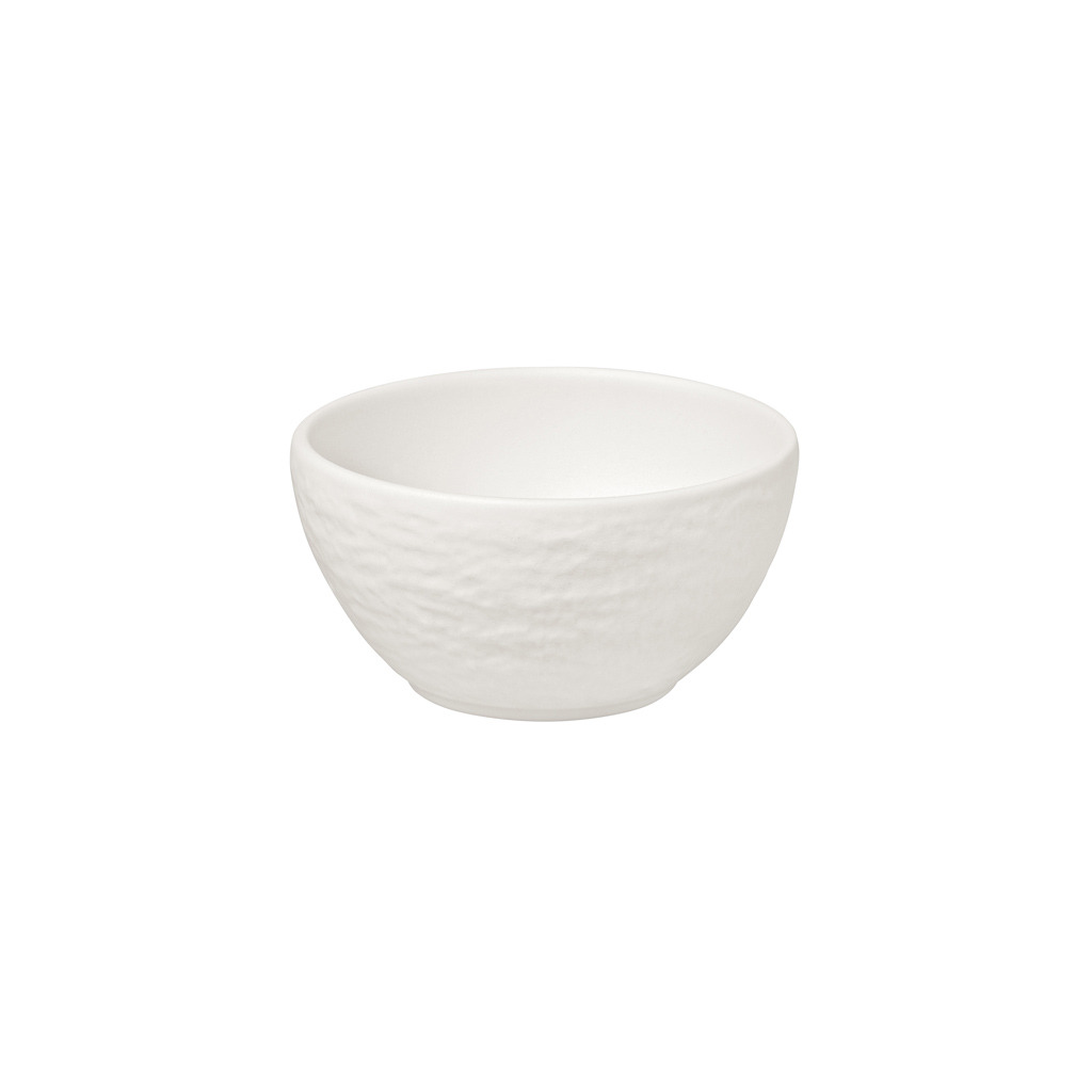 Manufacture - Coupelle à sauce, ronde, blanche, en porcelaine haut de gamme,8 x 8 x 4 cm,  60 ml