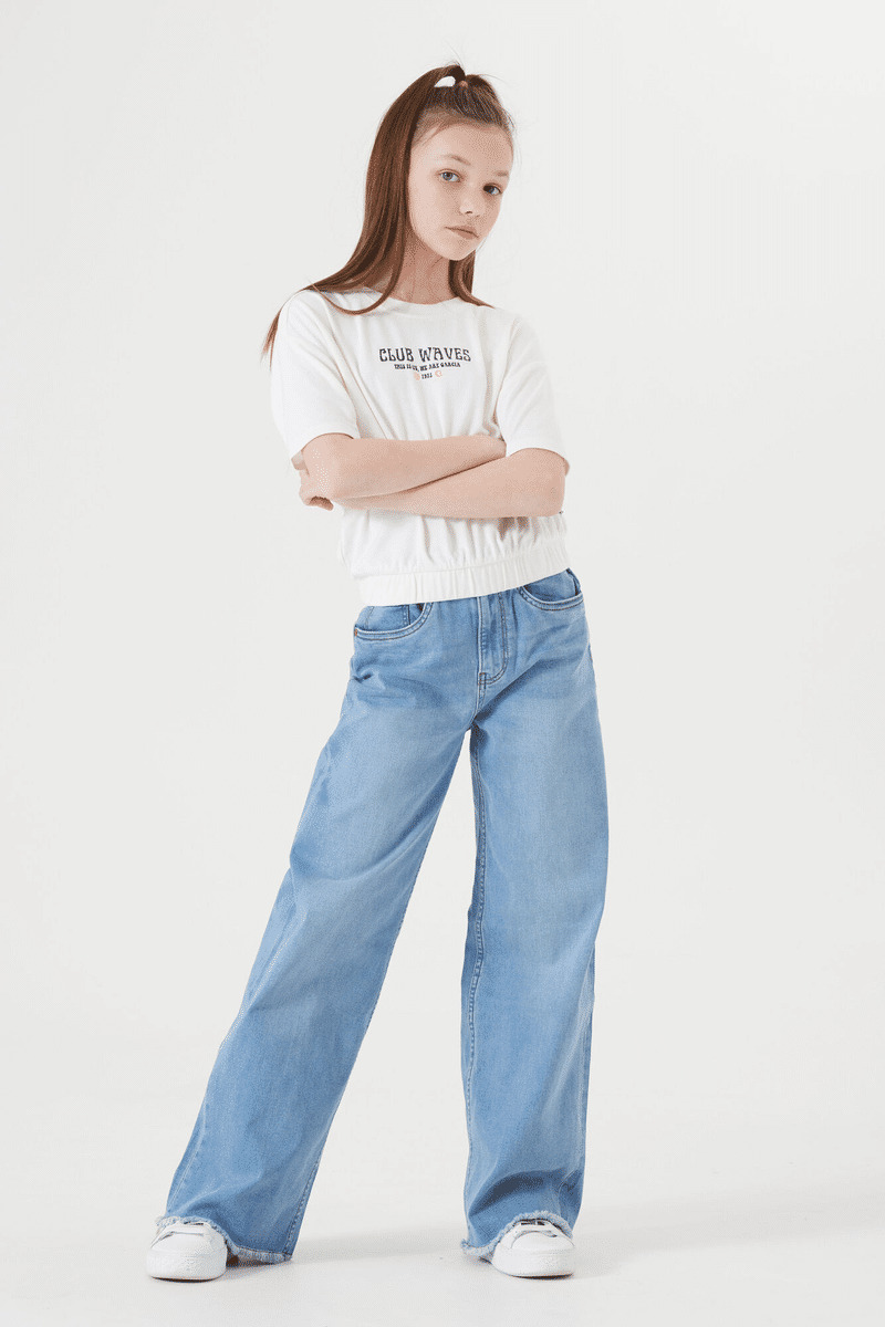 Girls Jeans Annemay Wide fit Blue