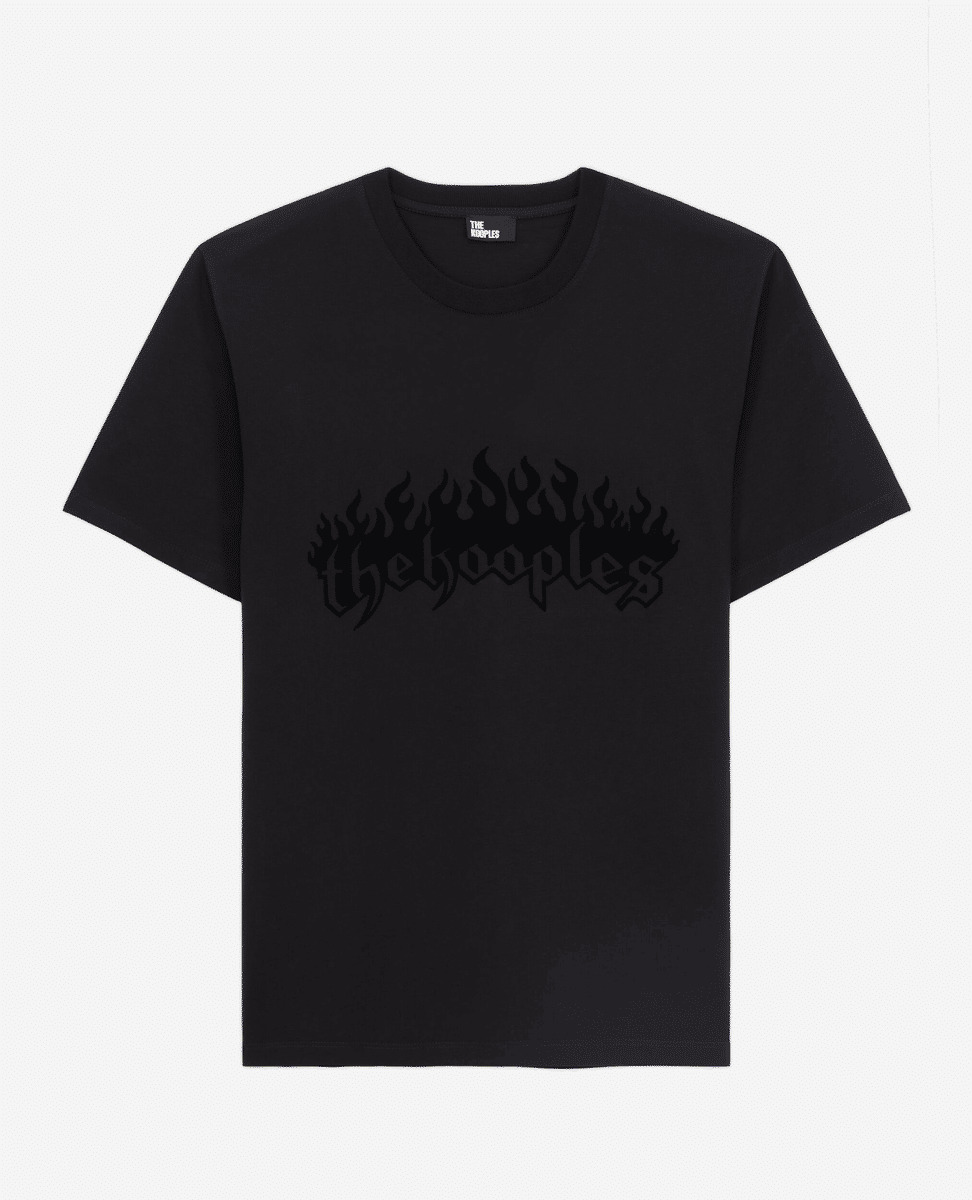 T-Shirt Manches Courtes Avec Print The Kooples Flammes Homme