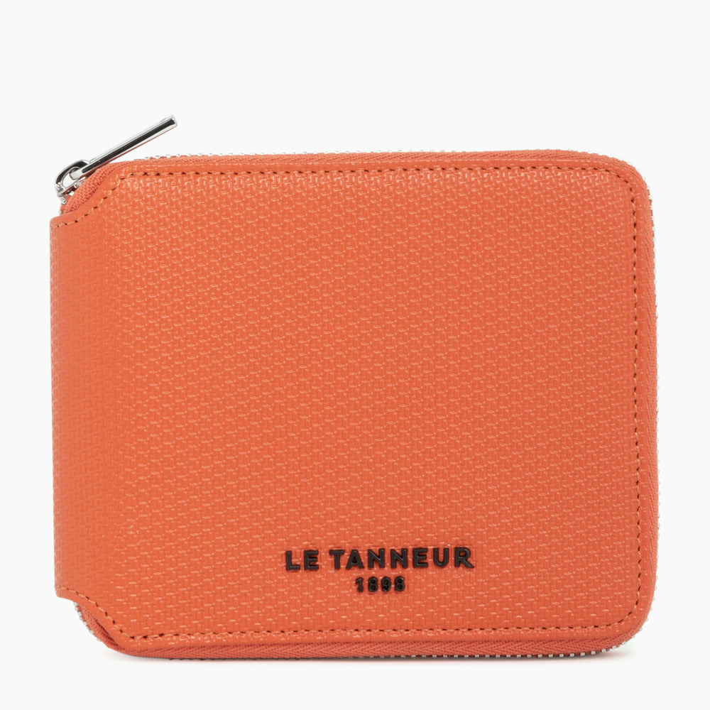 Porte monnaie zip en L Emile en cuir monogramme