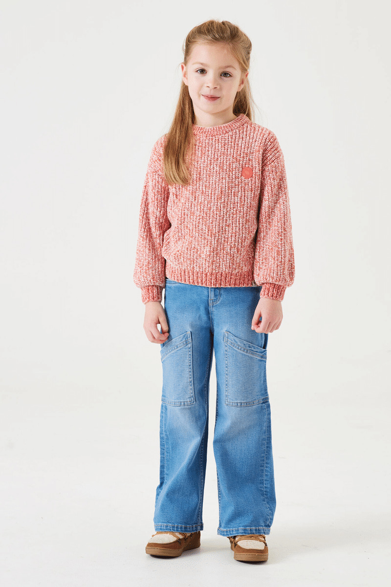 Girls Jeans U44522 Wide fit Blue