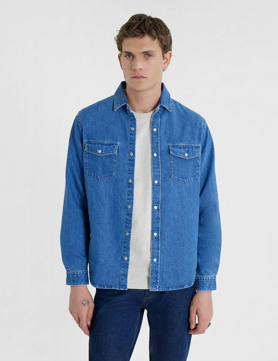 Chemise Marceau en denim bleu