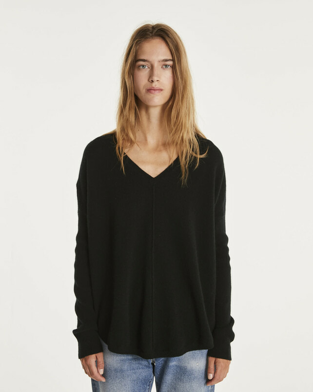 Pull Misha Pull cachemire col v liquette oversize