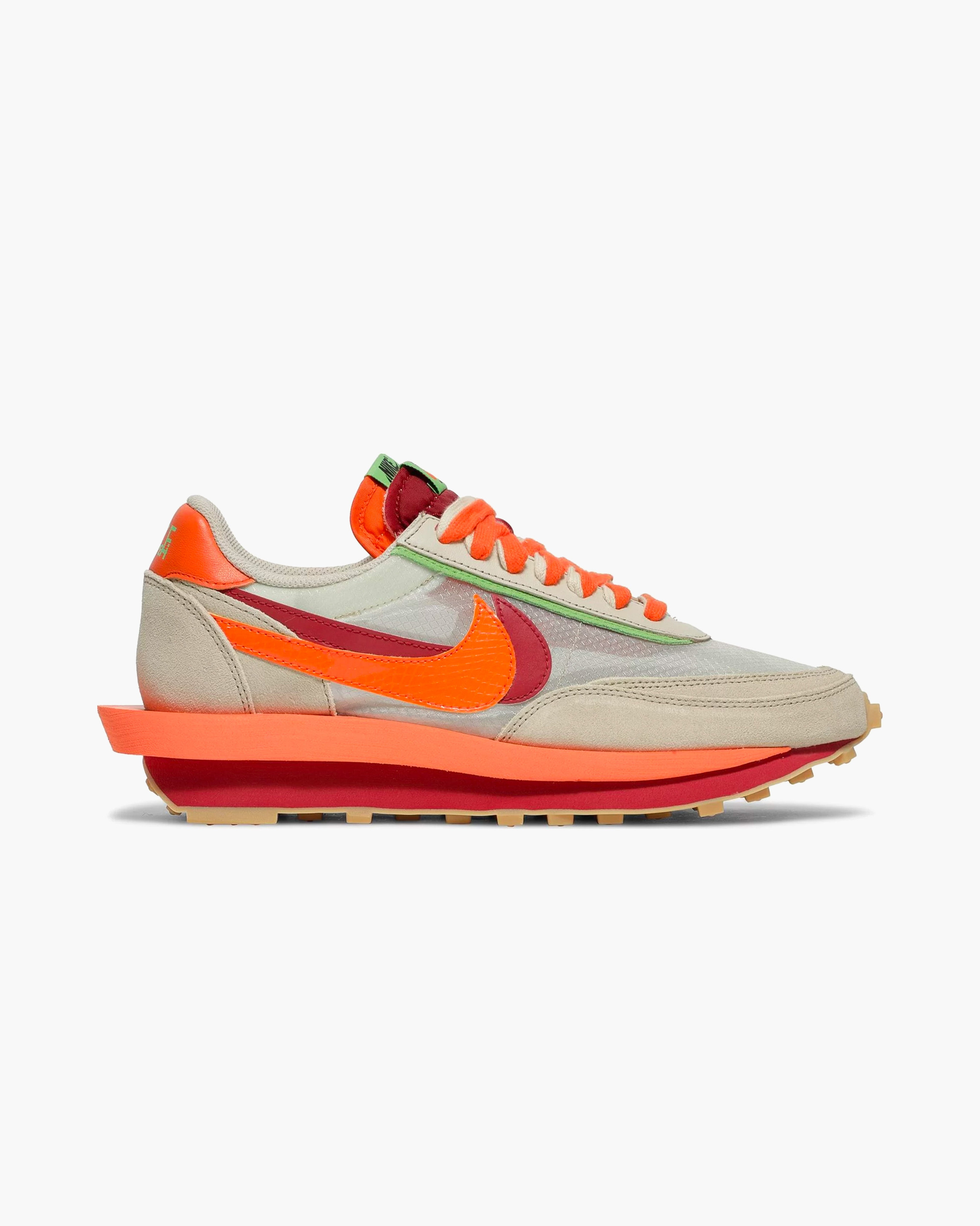 Nike LD Waffle sacai CLOT Kiss of Death Net Orange Blaze