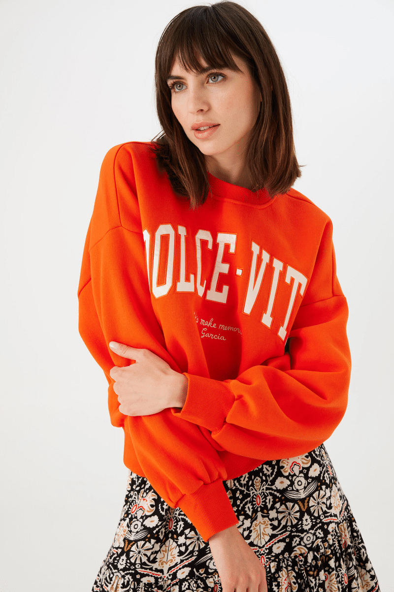 Women Sweater Orange