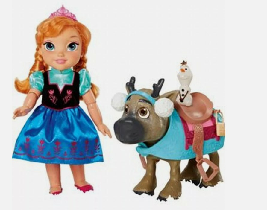 DISNEY Coffret Poupée Toddler Anna et Sven 35 cm