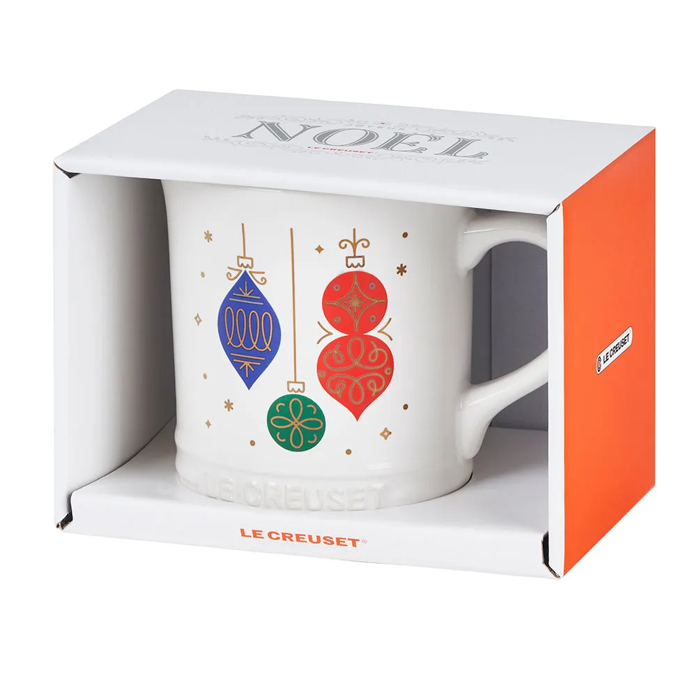 Mug 400ml blanc Ornement en céramique