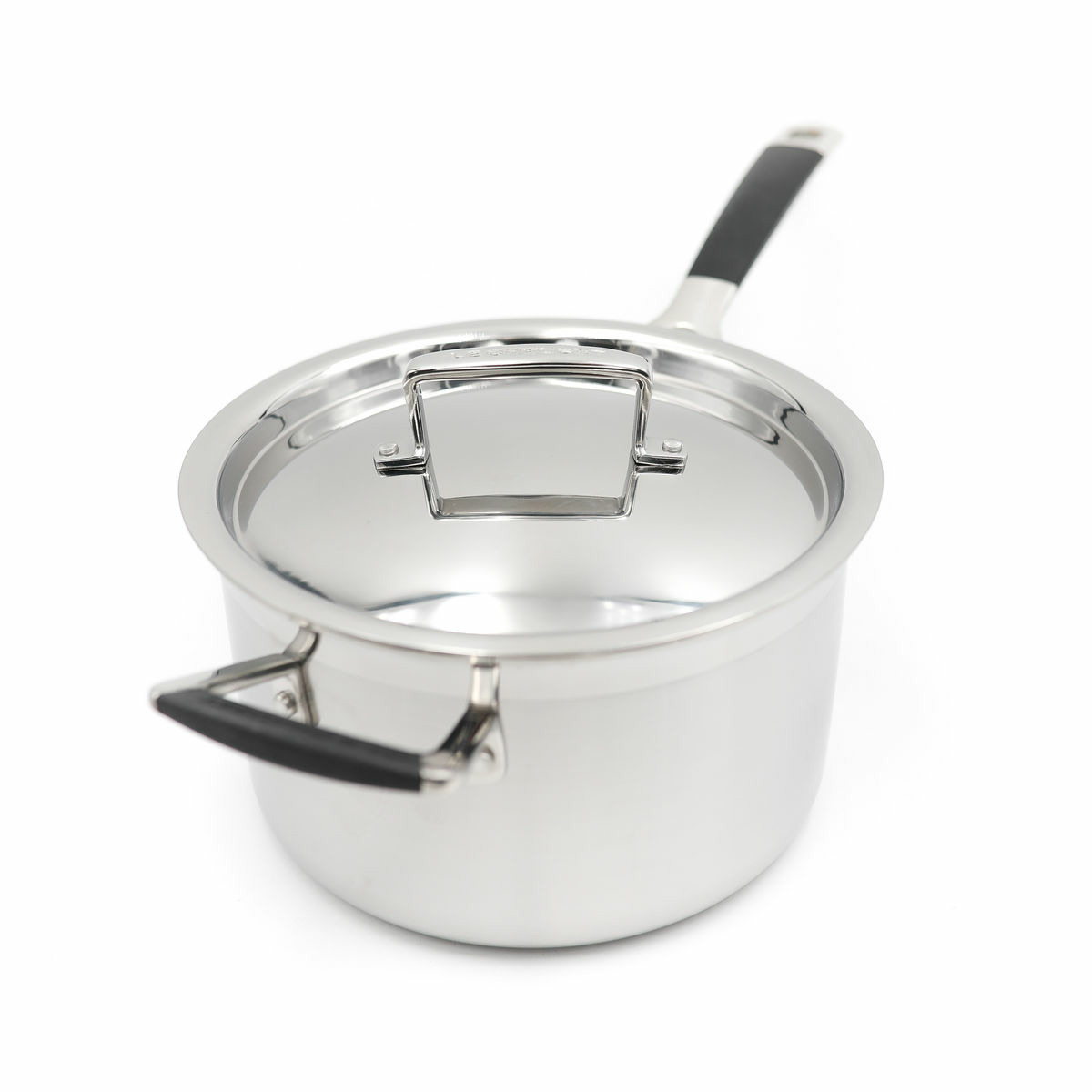 Casserole 20cm inox avec couvercle