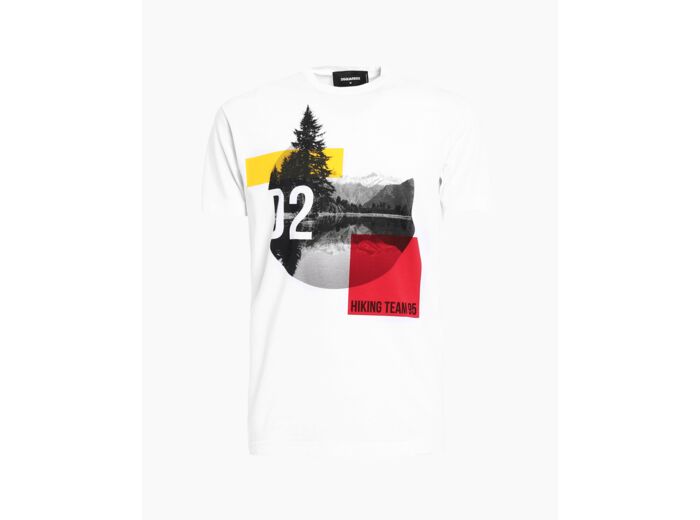 Dsquared T-Shirt Hiking Teams 95 White