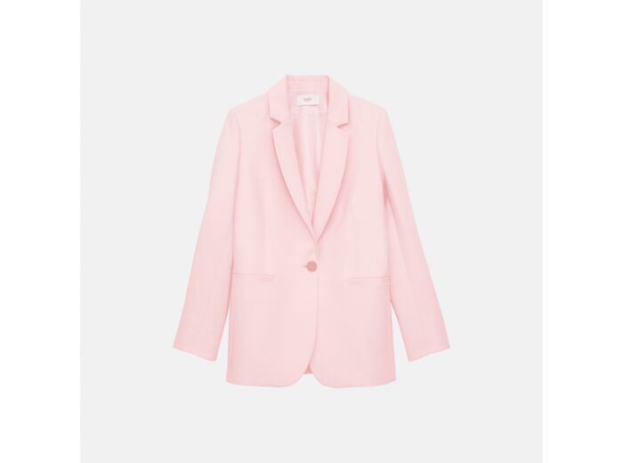 Veste Victoria-Veste de tailleur droite rose pâle