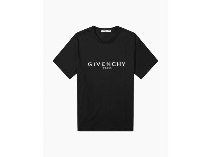 Givenchy T-Shirt Metallic Logo Black