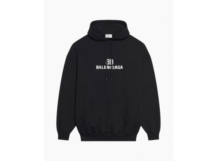 Balenciaga BB pixel logo hoodie